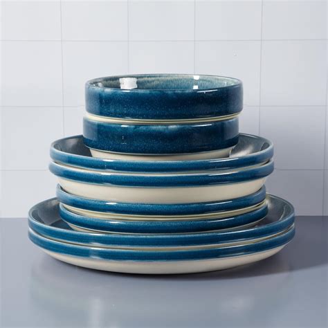 Sur La Table Kitchen Essentials Banquette 16 Piece Double Bowl Plates ...