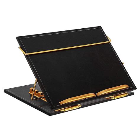 LRS Table Top Elevator, 15 * 21inch Leather Black Adjustable Wrting ...