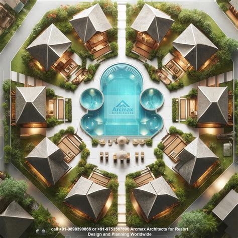 Resort Design and Planning Sample Work by ArcMax Architects – Sustainable & Luxury Resort Solutions - longitude of delhi and bangalore