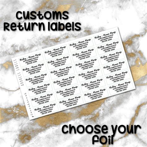 Image result for Customized Return Labels