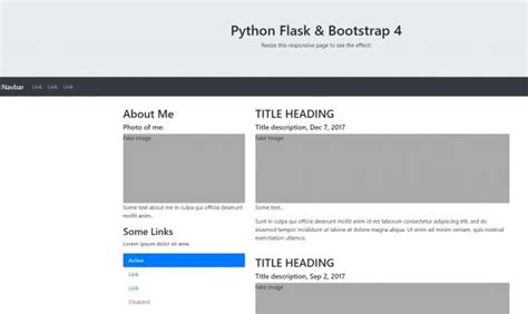 Bootstrap Flask Tutorial 的图像结果