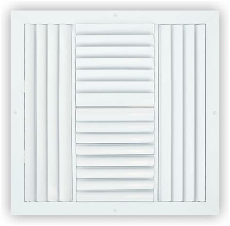 Aluminum 16 x 16 Inch 4-Way Adjustable Air Vent Cover & Deflector for ...