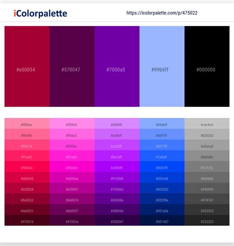 66+ Purple And Black Color Palettes & Gradient Ideas | iColorPalette