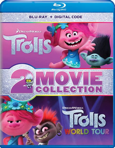 Trolls / Trolls World Tour 2-Movie Collection Blu-ray + Digital: Amazon ...