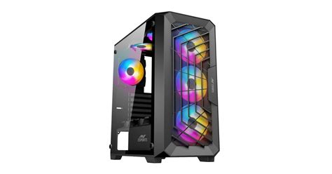 Ant Esports SX5 Mid-Tower Computer Case/Gaming Cabinet - Black ...