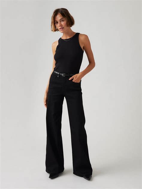 Women's Black Wide-leg Jeans | Levi's® GB