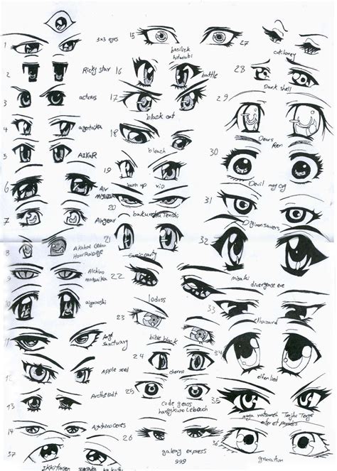 Anime Eyes Drawing Collection at Nancy Sheridan blog