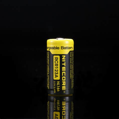 Nitecore RCR123A 650mAh Rechargeable Li-ion Battery (NL166 - 3.7v ...