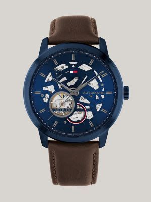 43MM Skeleton Dial Automatic Watch | Tommy Hilfiger