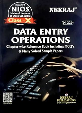 NIOS DATA ENTRY OPERATIONS Study Guide Class 10 (Open Board) New ...