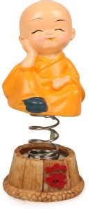 Pinkdesh Monk Chinese Kung fu Monk Figurine Spring Statue for Car ...
