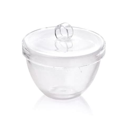 ABGIL BOROSILICATE GLASS CRUCIBLE WITH LID. CAPACITY 25ML. ONE UNIT ...