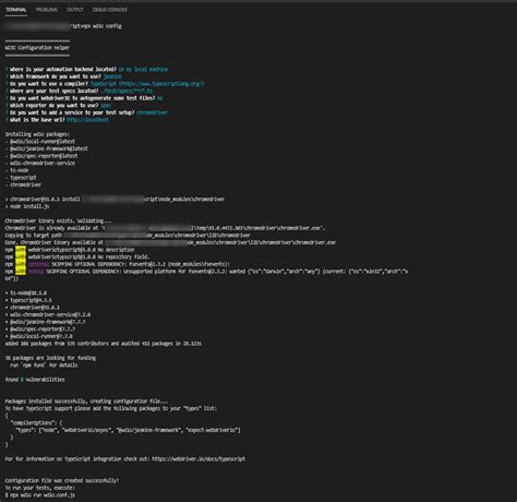 Webdriverio Using TypeScript 的图像结果