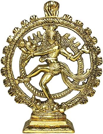 Buy DreamKraft White Metal Gold Plated Oxidized Finish Dancing Antique ...