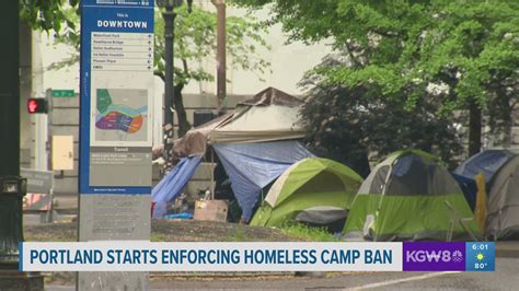 Portland begins enforcing homeless camping ban | kgw.com