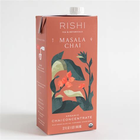 Rishi Tea & Botanicals - Masala Chai Concentrate 12/32oz - Pete's Milk ...