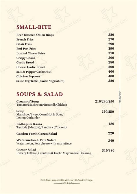 Menu at 24K Kraft Brewzz Brewery Brewpub Rooftop Restaurant in Balewadi ...