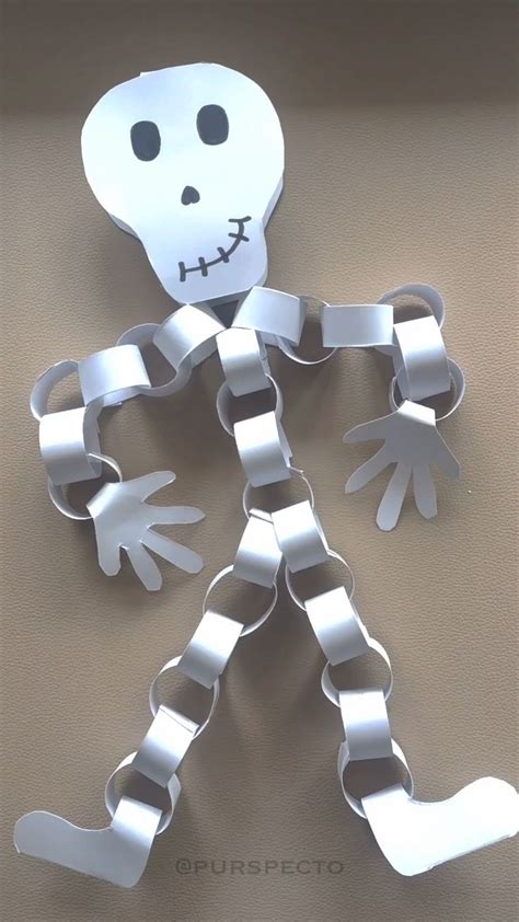 Image result for Skeleton Paper Chain Craft