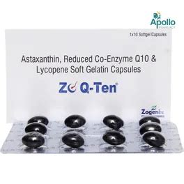 Buy Zo Q Ten Capsule online | Uses, Side Effects, Price and substitutes ...