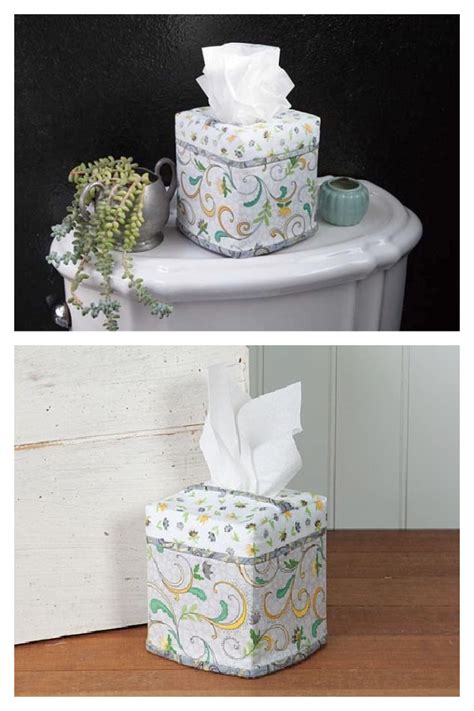 Sewing Pattern for Tissue Box Cover 的图像结果