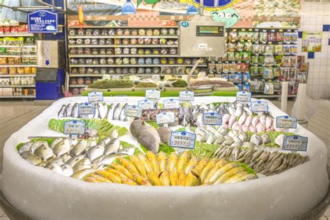 超市里的海鲜高清图片下载-正版图片500757754-摄图网