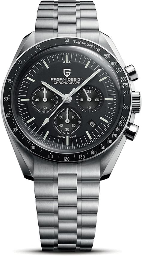 Pagani Design 1701 Orologio Uomo VK63 Orologio al Quarzo Cinturino in ...