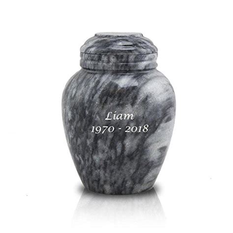 Buy OneWorld Memorials Smoky Canyon Marble Cremation Urn - Extra Small ...