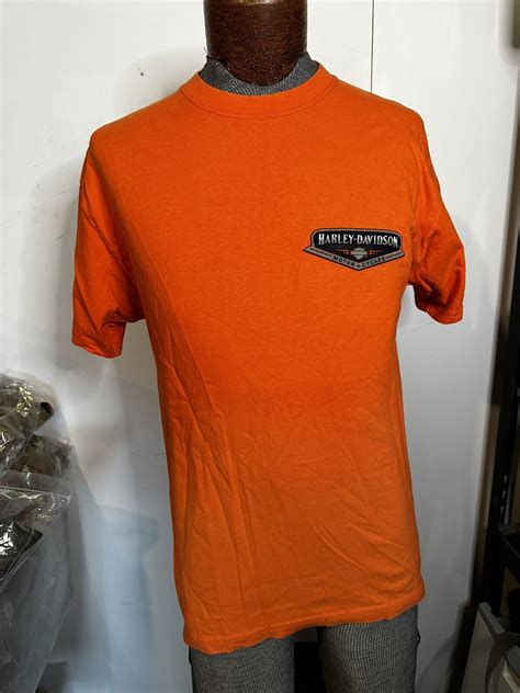Harley Davidson Mens Orange Shirt Docs Kirkwood, Miss… - Gem