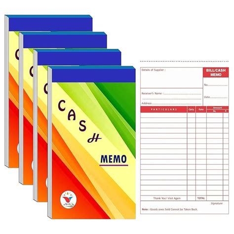 Anvis Premium Cash Memo Bill Book | Get a free pen with this package ...