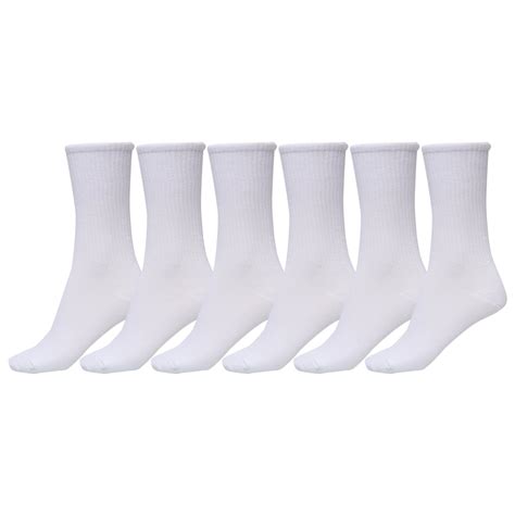 Hanes Ladies Crew Socks Extend size 8-12 - Walmart.com