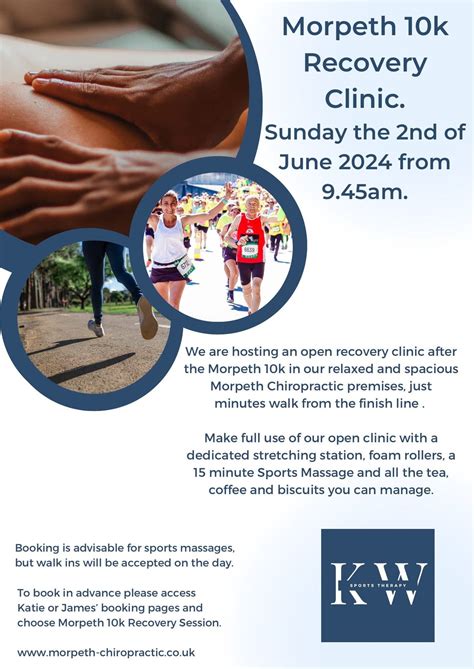 Morpeth 10k Recovery Clinic, Morpeth Chiropractic, 2 June 2024 ...
