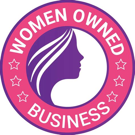Women Owned Logo. Women Owned vector logo design. Women Owned business logo, Women owned badge ...