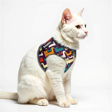 Personalized Cat Harness 2.0 - Color Cat – Indihopshop