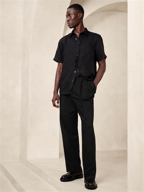 Agustin Relaxed Linen-Blend Pant | Banana Republic