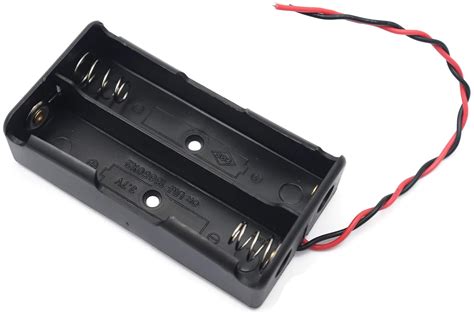 Electronic spices 2 x 3.7V 18650 Battery Holder, Battery Holder Case ...