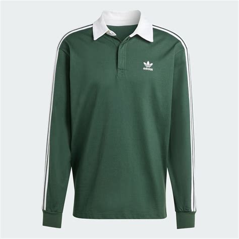 Adicolor Rugby Polo Shirt - Green | adidas Hong Kong