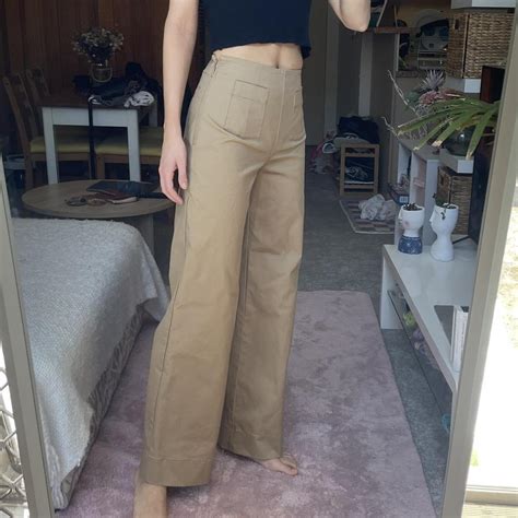 The most beautiful 70’s inspired tan high waisted... - Depop