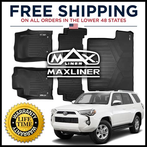 Maxliner 2013-2019 Toyota 4Runner Floor Mats Complete Set Maxtray Cargo ...