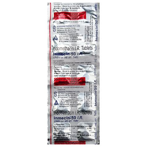 Buy Inmecin-50 I R Tablet 10's online | Uses, Side Effects, Price and ...