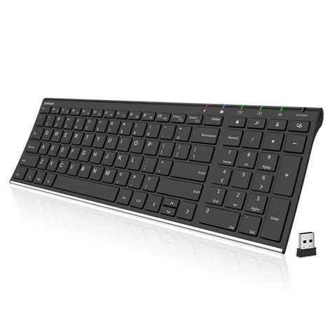 Amazon.in: Buy Arteck 2.4G Wireless Keyboard Stainless Steel Ultra Slim ...