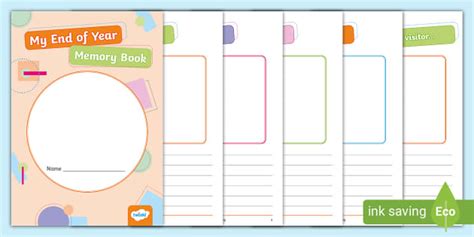 End of Year Memory Book