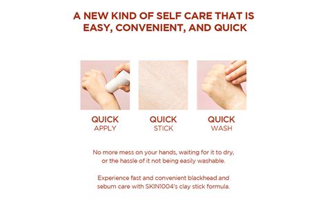 SKIN1004 Madagascar Centella Pore | Tightening Clay Stick Mask with Red ...