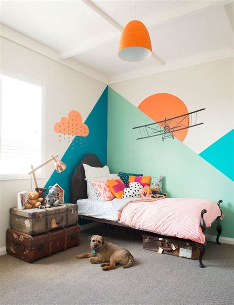 Aesthetic Kid Rooms with Geometric Wall Themes | SHAIROOM.COM | Kids ...