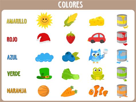 COLORES EN INGLÉS Y ESPAÑOL ® Ejercicios para niños