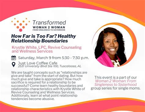 Woman 2 Woman | How Far is Too Far? Healthy Relationship Boundaries ...