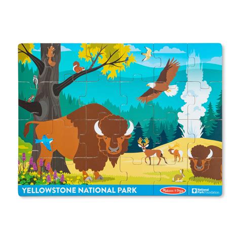 Melissa & Doug FSC Certified Wooden Jigsaw Puzzle - Yellowstone ...
