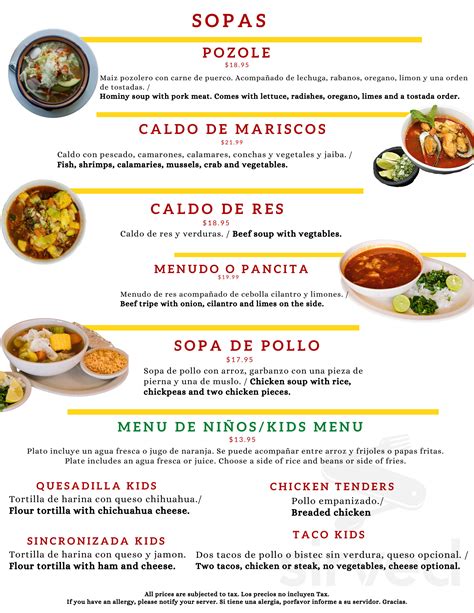 Taqueria La Frontera CT menu in East Haven, Connecticut, USA