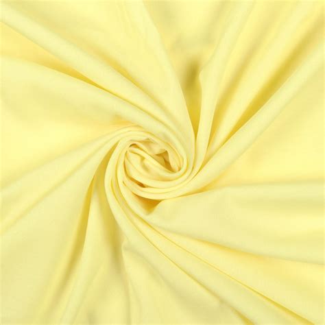 Pastel Yellow Plain Butter Crepe Fabric – Fabcurate