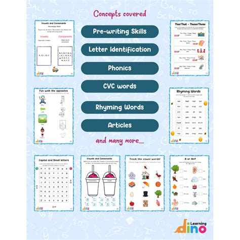 Buy LKG English Practice Worksheets Pack on Snooplay Online India