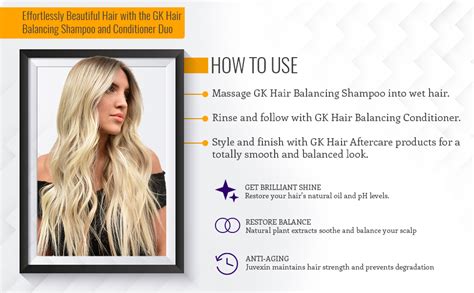 GK HAIR Global Keratin Balancing Shampoo and Conditioner Sets (33.8 Fl ...